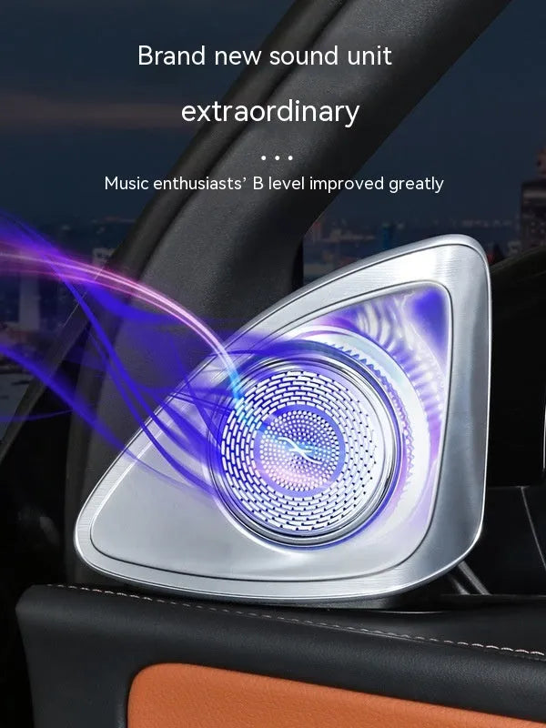 Burmester audio speaker pair for Mercedes-Benz GLC with rotating tweeter design