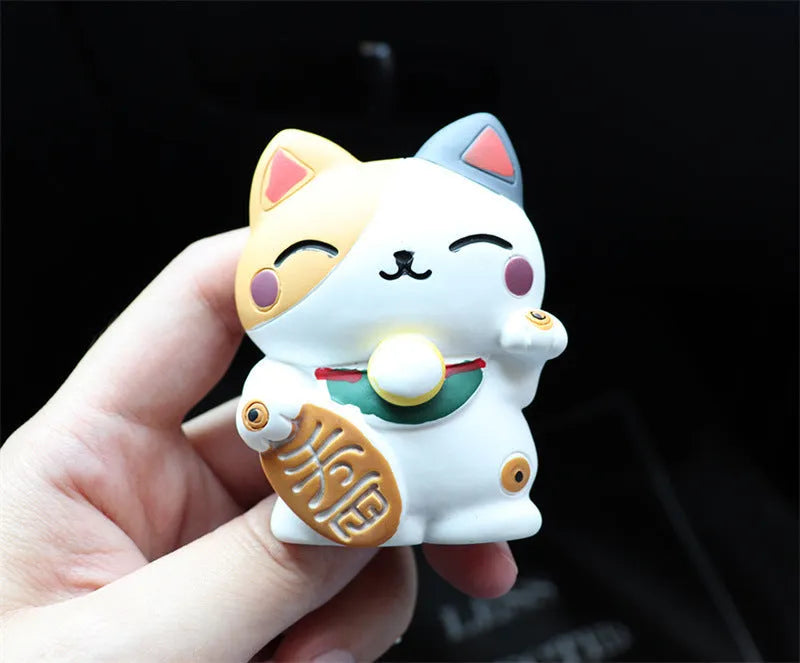 Black cat and white cat resin car vent aromatherapy clip air freshener on car dashboard