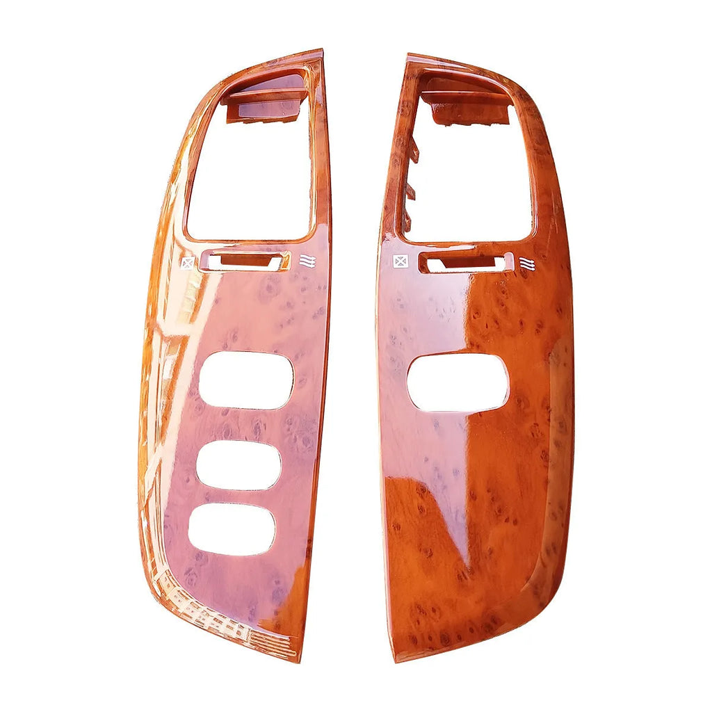 Peach wood coloured circular ABS plastic air vent cover with 75 mm diameter