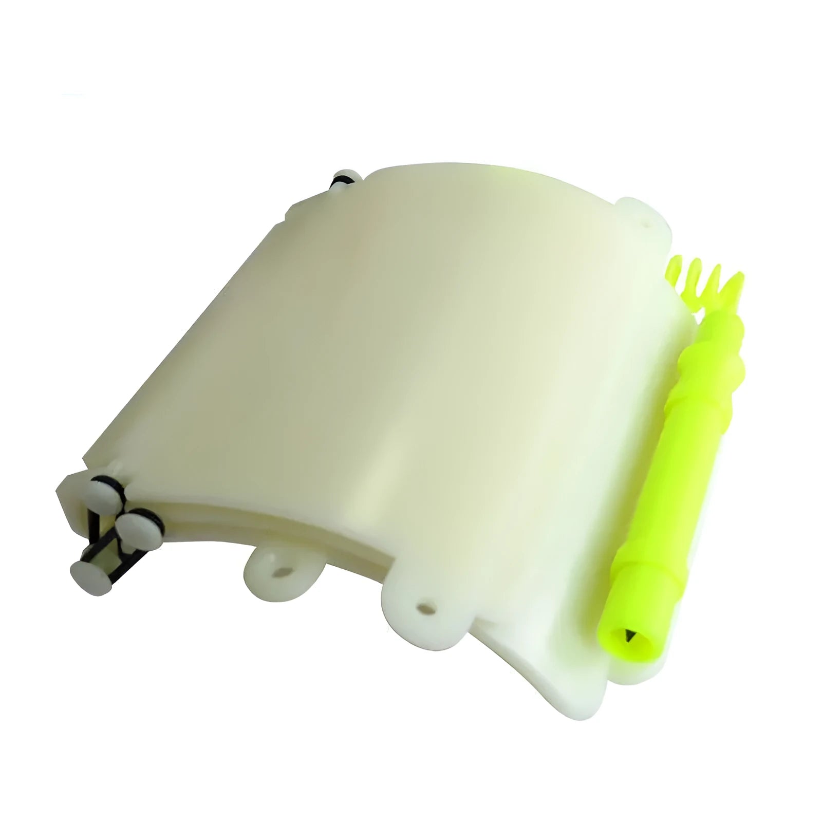 White luminous diving wristboard with writing surface and integrated pencil for underwater communication