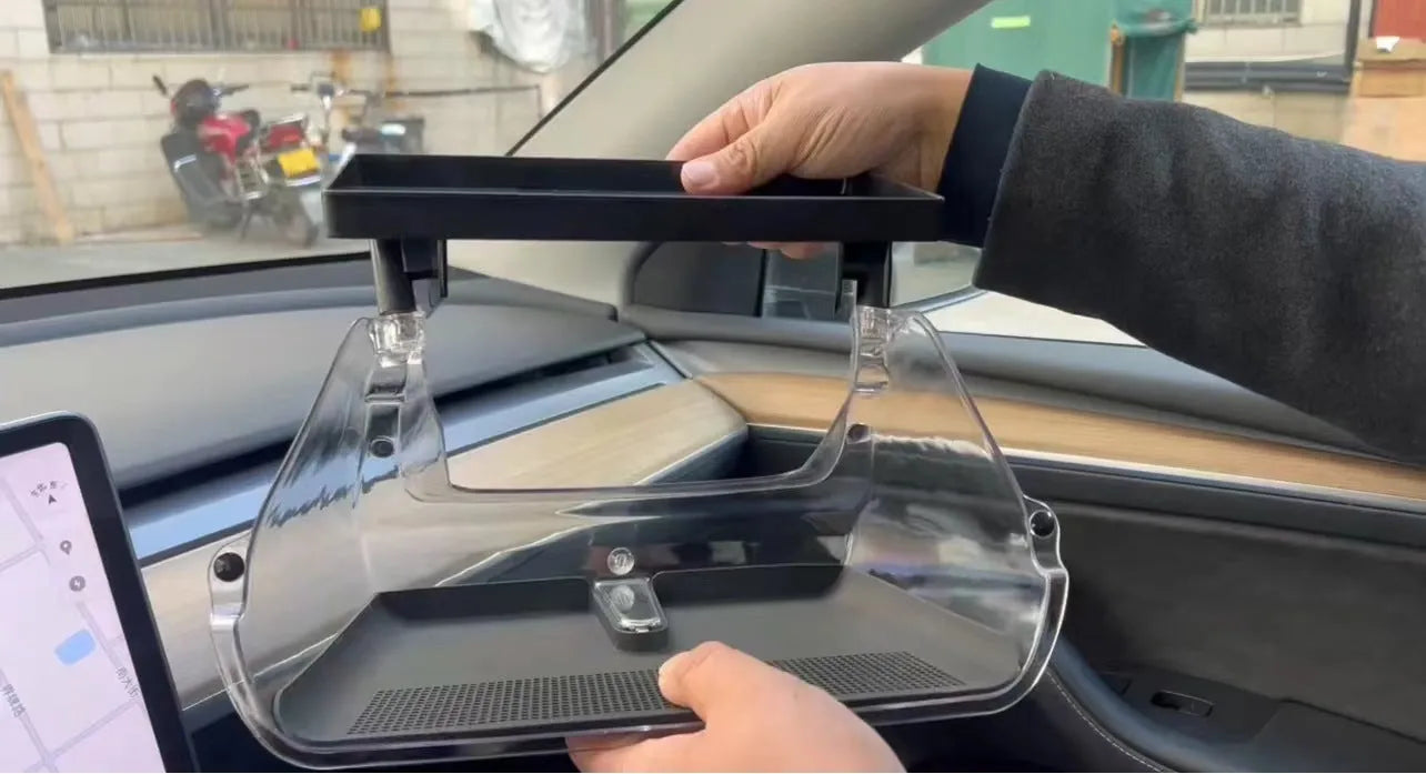 Tesla Model 3 and Y centre console ETC storage box with ABS construction and tissue holder