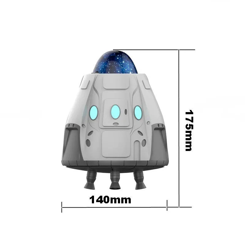 White Bluetooth northern lights ambience light with remote control for starry sky projection