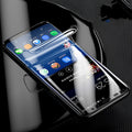 Purple light matte hydrogel curved screen protector for Samsung Galaxy S7 Edge, S8, S9 Plus phones.