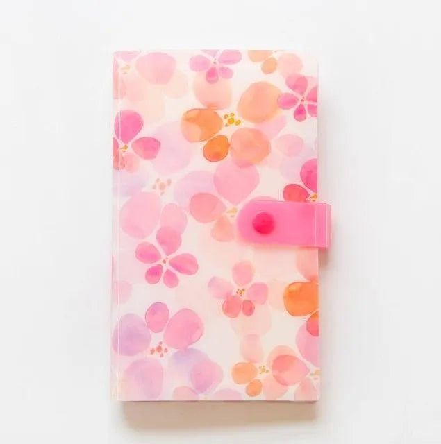 Business card holder book PVC PP 190mm x 120mm with smile logo and protective shell