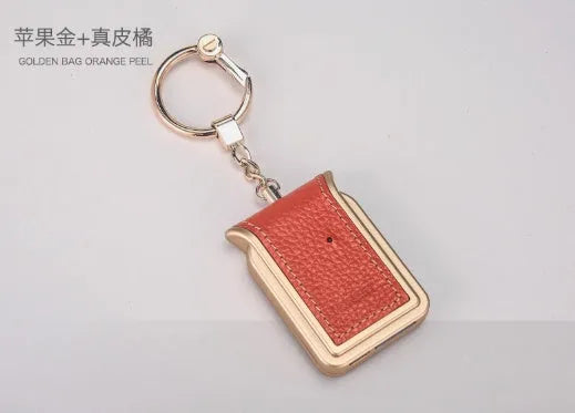 Bluetooth dual SIM adapter keychain for iOS with multiple colour options including black leather