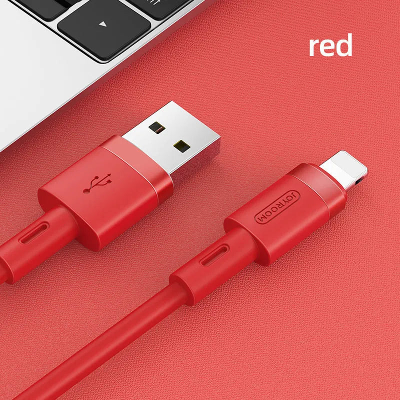 Type-C charging cable in multiple colours showing straight connector design and 1.2 metre length