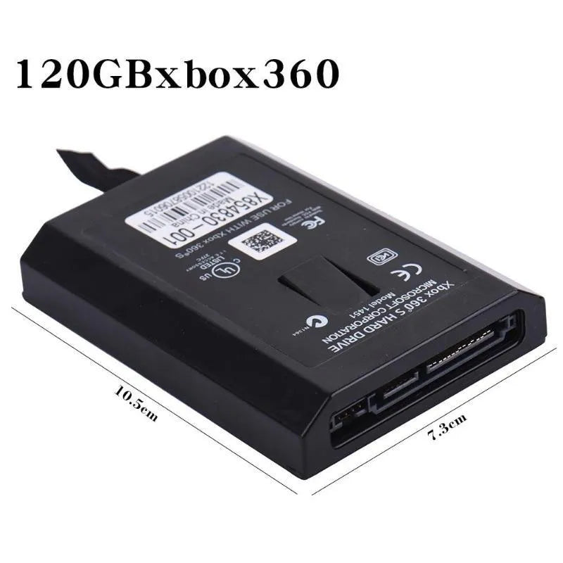 Xbox 360 E and Slim 120GB internal hard drive for downloading games and media from Xbox LIVE