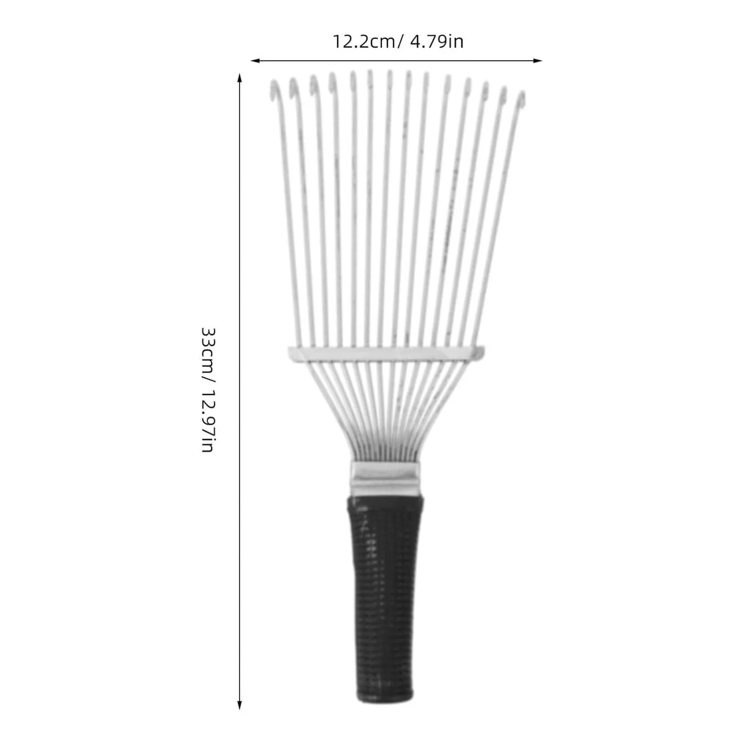 Stainless steel dematting brush rake for grooming horses and large dogs