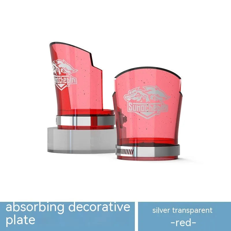 Transparent motorcycle shock absorber protective sleeve with stainless steel clamp for 38-46mm diameters.
