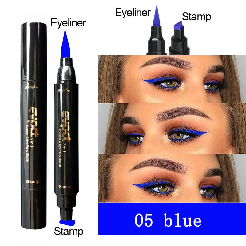 Evpct double color seal eyeliner 15.5g in 03 Brown shade with twist-up cap