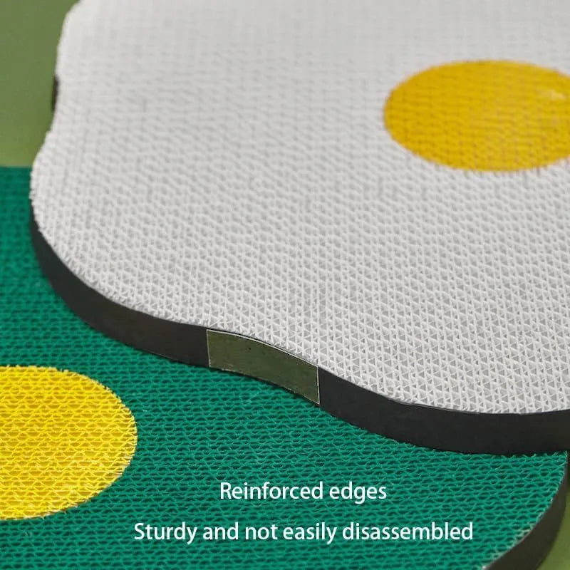 Wall mounted cat scratching board in four colour options measuring 40x37.3 cm