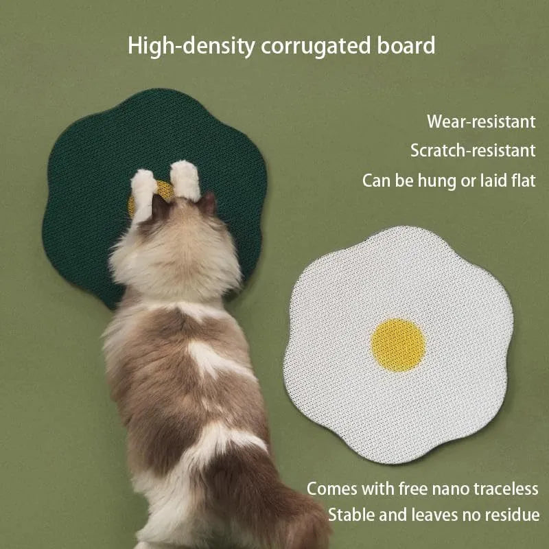 Wall mounted cat scratching board in four colour options measuring 40x37.3 cm
