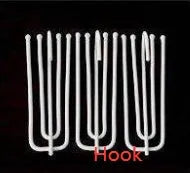 Single blackout curtain panel showing hook heading style with blackout lining visible at edge