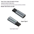 USB-C to 4.3V charging adapter for electric shavers in black aluminium alloy casing