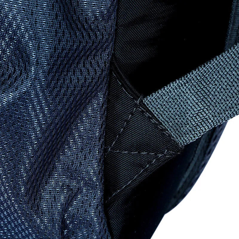 Large waterproof Oxford cloth travel backpack showing computer pocket and dual straps in multiple colour options