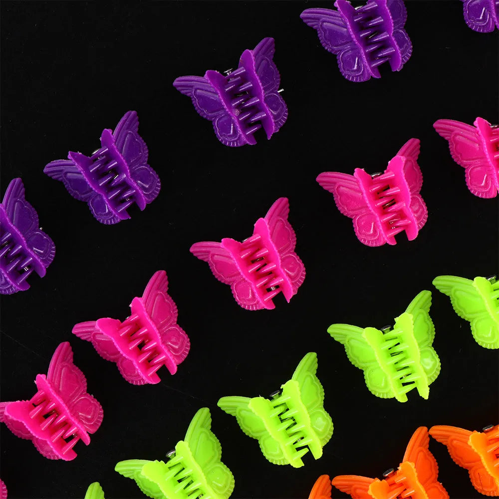 Colour mini hair clips plastic snappers for hair sectioning and styling