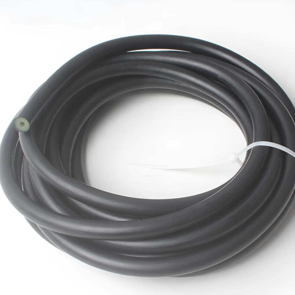 Black latex speargun tube with 500-600% tensile range for diving speargun propulsion