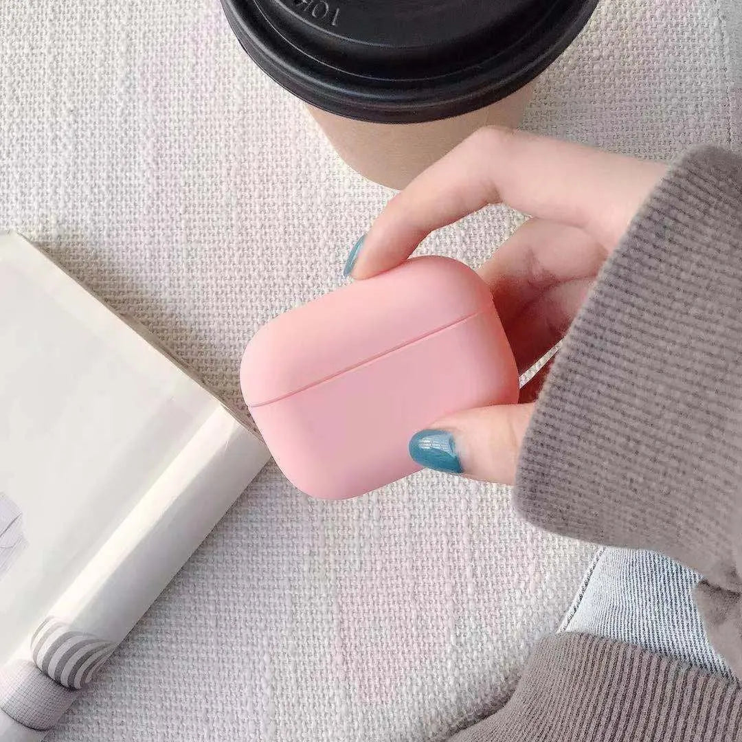AirPods Pro 3 protective plastic case in multiple colour options including black, pink, and green