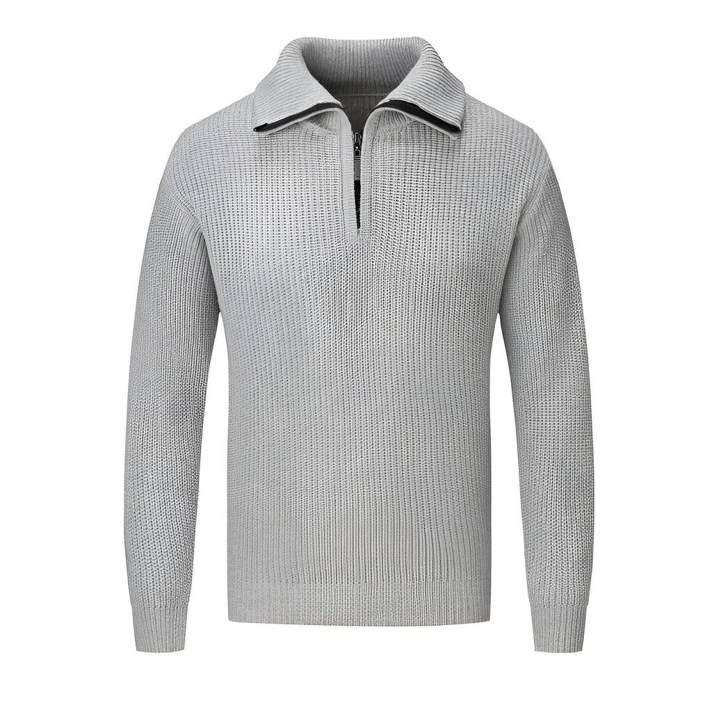 Men's slim fit pullover jumper in solid colour options for autumn and winter wear