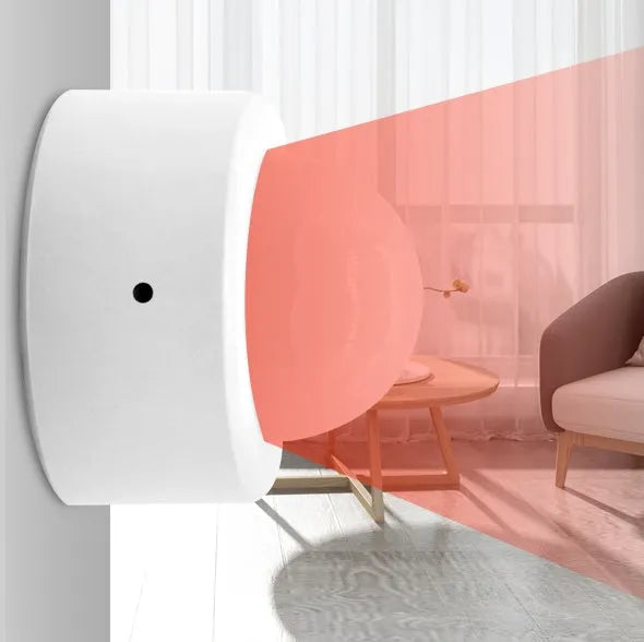 White wireless infrared body sensor with ZigBee 3.0 for home security