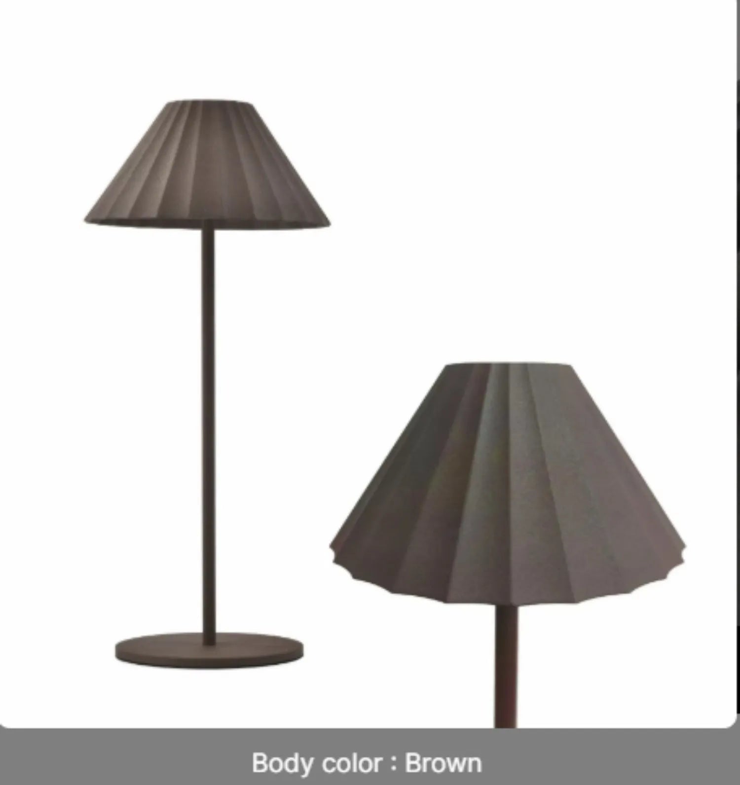 Alloy desk lamp in multiple colours with touch dimming controls and Type-C charging port