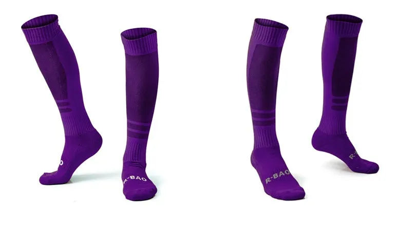 Cotton jacquard sports socks in multiple colours, thicker and absorbent, size L39-43 for adult football use
