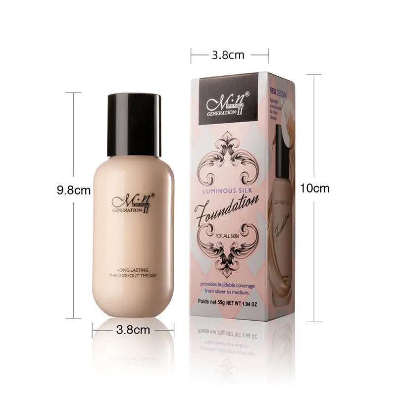 Waterproof long-lasting liquid foundation concealer for face and body in multiple shades