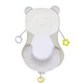 Baby positioning pad in grey colour with sleeping pad shape and polyester fiber filling