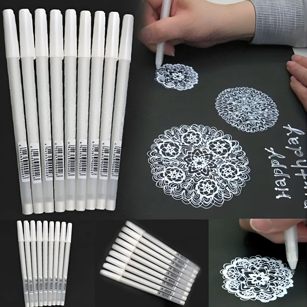 Touch New hand-painted highlight pen with 0.8mm writing diameter for black card in gold, silver, and white