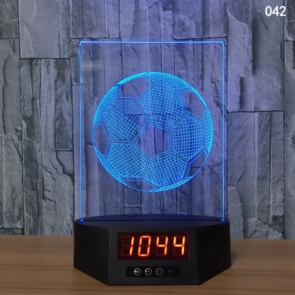 3D glowing electronic dolphin night light with remote control on table