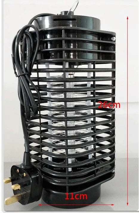 Black Hanging King Kong electric mosquito killer lamp with UK three-pin plug.