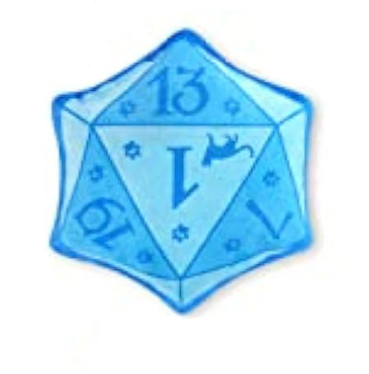 Dice-shaped catnip toy in four colour options for DND gaming cat play
