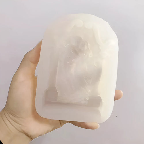Ancient Greek couple angel silicone mould for baking and crafts