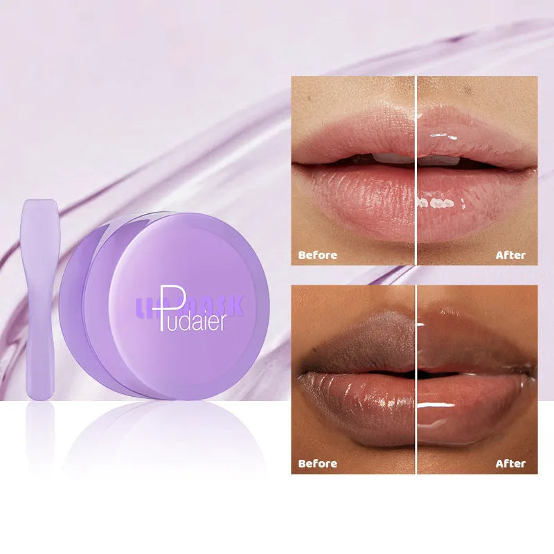 Exfoliating hydrating lip balm 10ml tube with a separate plastic scraper applicator