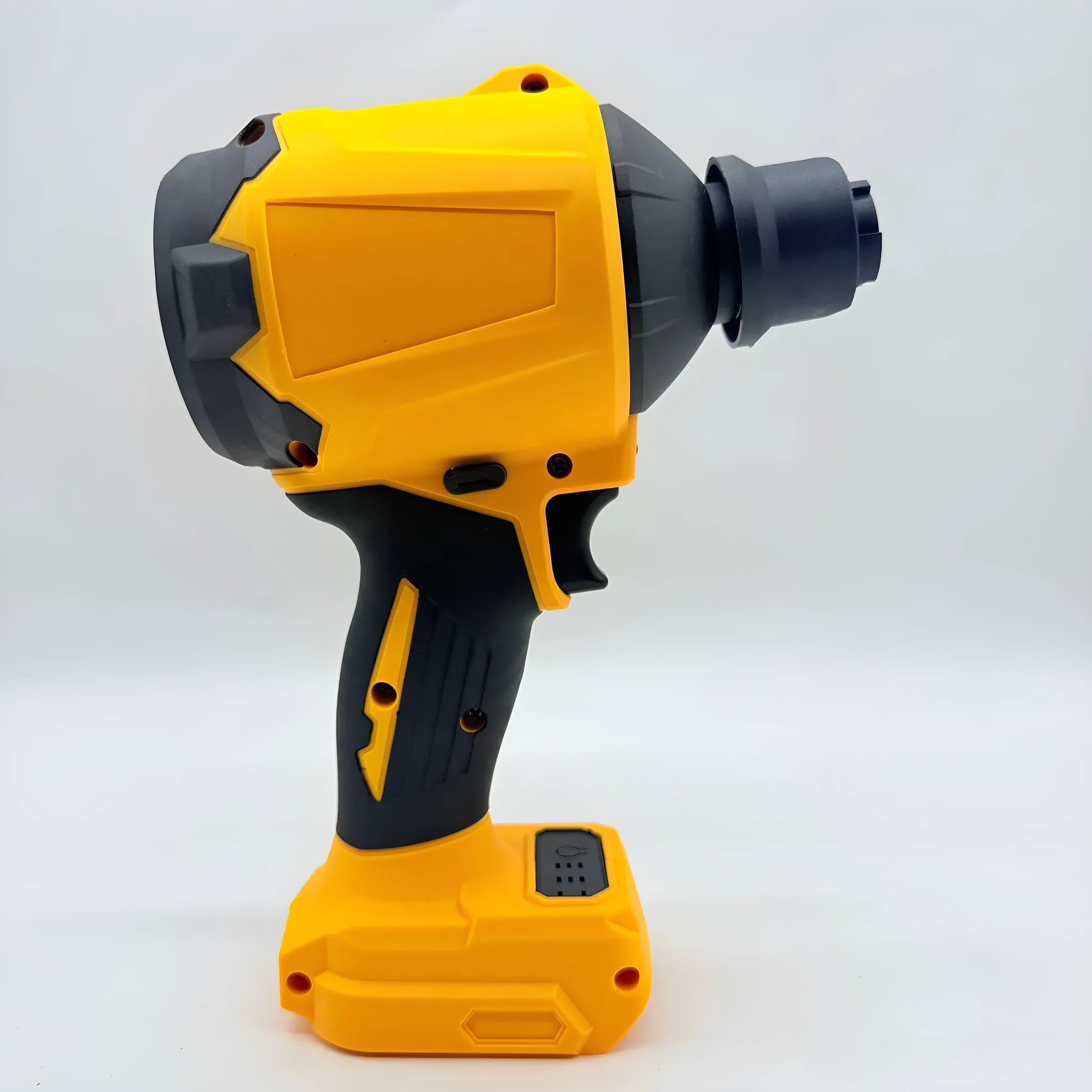 Lithium battery handheld air dust cleaner with bare metal head and dust exhaust apparatus