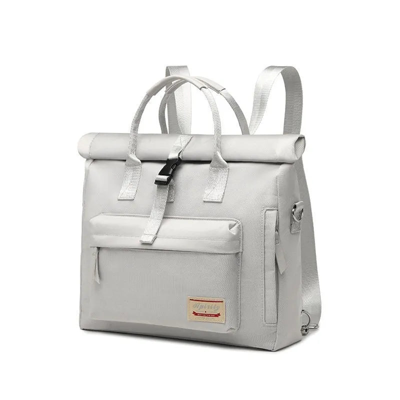 Shockproof inner liner laptop bag in waterproof nylon showing medium and large size options for 13.3-inch to 15.6-inch laptops