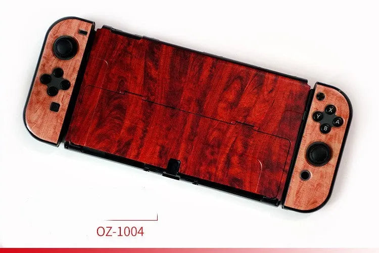 Hard protective case for Nintendo Switch OLED console in a cartoon crystal shell design.