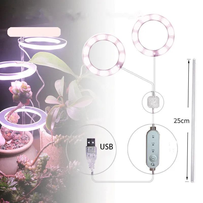 USB LED grow light with acrylic stick for indoor plant growth lighting
