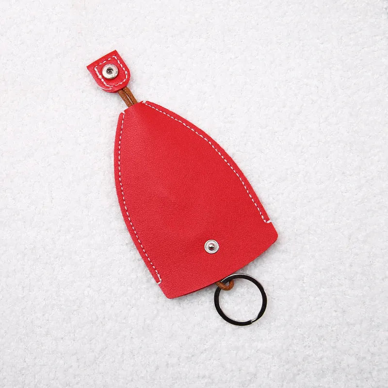Colourful cartoon pull-out key case in PU leather for car key protection