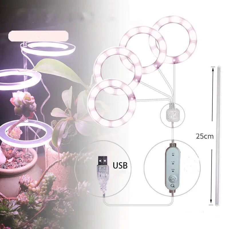 USB LED grow light with acrylic stick for indoor plant growth lighting