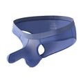 Men's low waist ice silk briefs in black, gray, purplish blue, light green, and pink colours