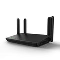 Home 300Mbps wireless router in white with through-wall signal, compact 26x6x6cm size, UK plug adaptor