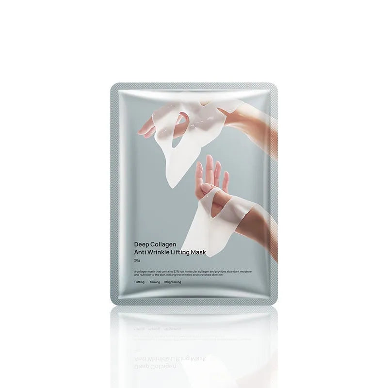 Unbranded collagen anti-wrinkle facial mask with 28ml serum content