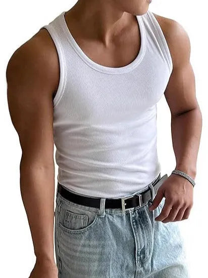 Men's tight-fit round neck sports T-shirt in polyester with wool lining, shown in multiple colour options.