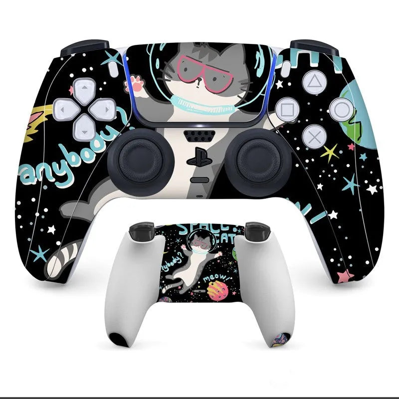 PS5 controller protection stickers with micro-frosted surface for scratch resistance and improved grip
