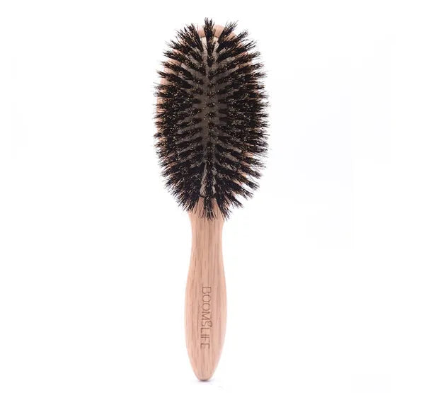 Whole pig hair nanzhu air cushion comb with bamboo body and natural bristles