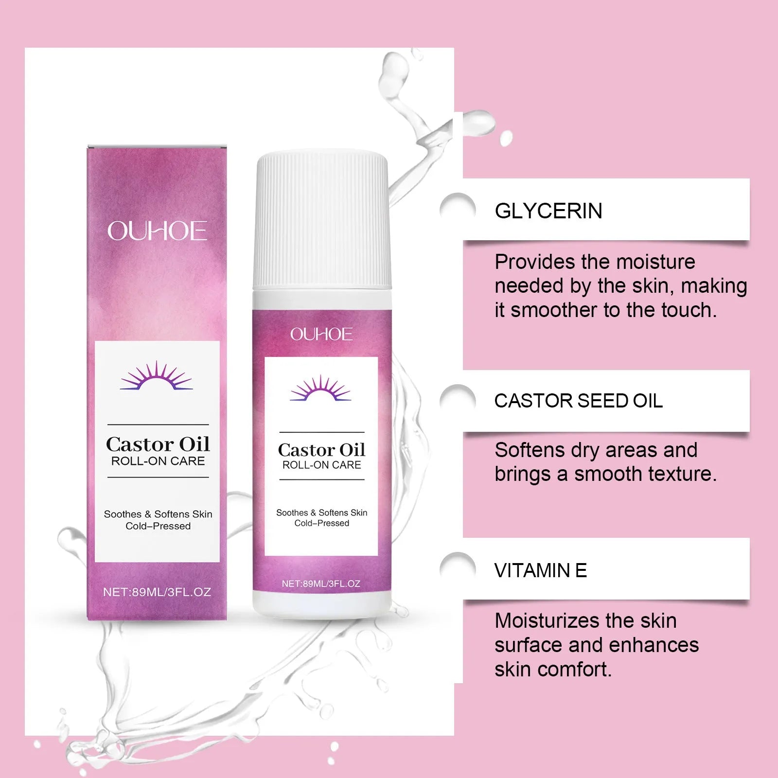 89ml body moisturising treatment oil bottle for universal skin type care and hydration