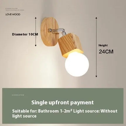24cm silver LED wall lamp mounted above a bathroom mirror