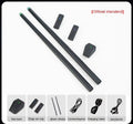 Black wireless somatosensory air drum kit host unit with two drumsticks on a stand.