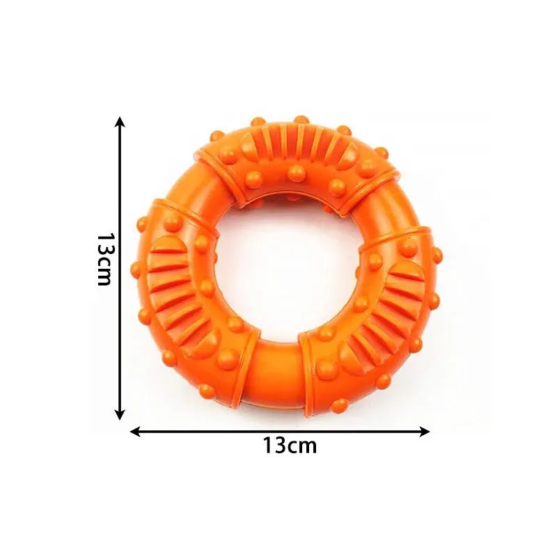 13cm lightweight hollow dog fetching stick toy in blue orange red colours for outdoor play
